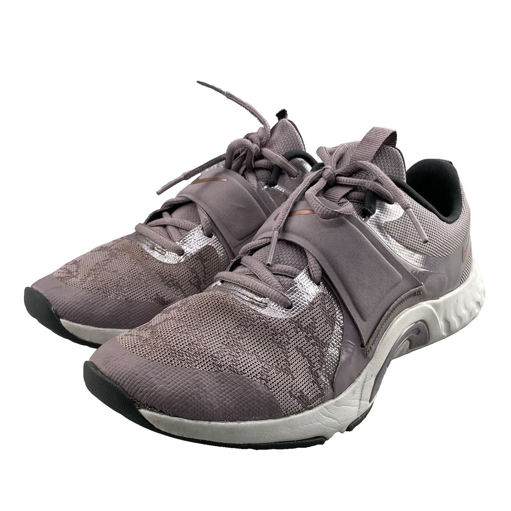 Nike Renew Running Shoe Women 9 Mauve Sneaker Sportswear Gorpcore Training Retro
